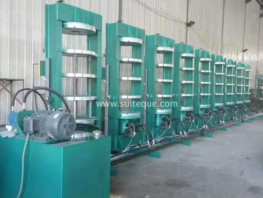 Multi-layer hydraulic tire curing press